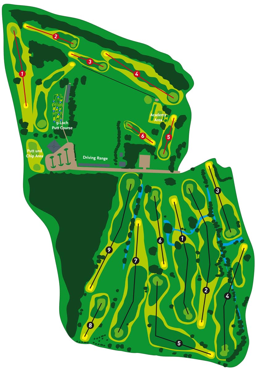 Golf Lounge Resort Hamburg Course Map