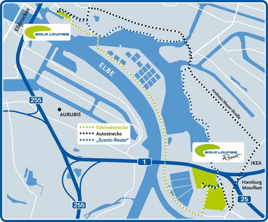 Directions to Golf Lounge Resort Hamburg