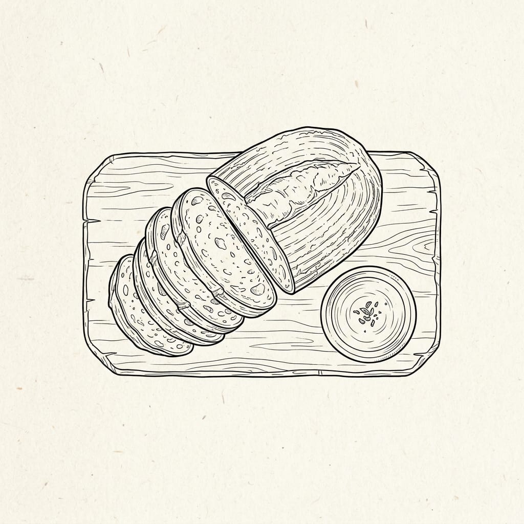 Herzhaftes Bauernbrot mit Dip Siziliana