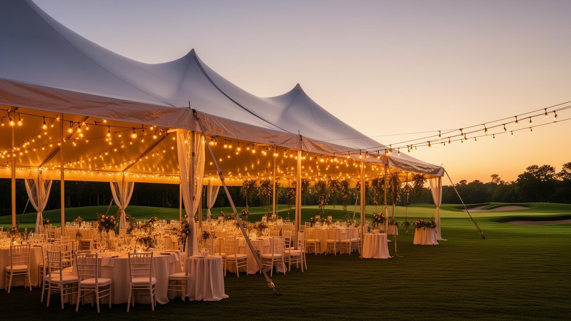 Summer Evening in Star Tent Golf Lounge Hamburg