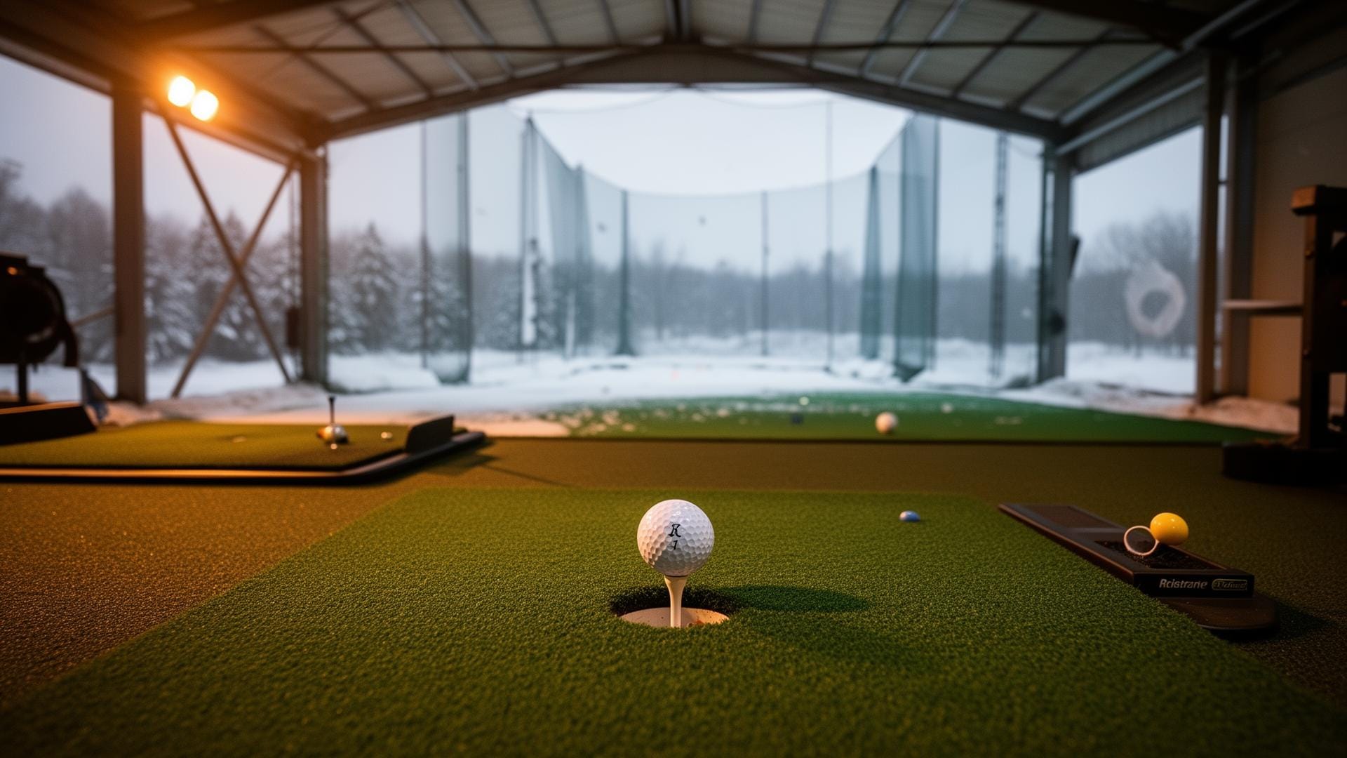 Winter golf training at Golf Lounge