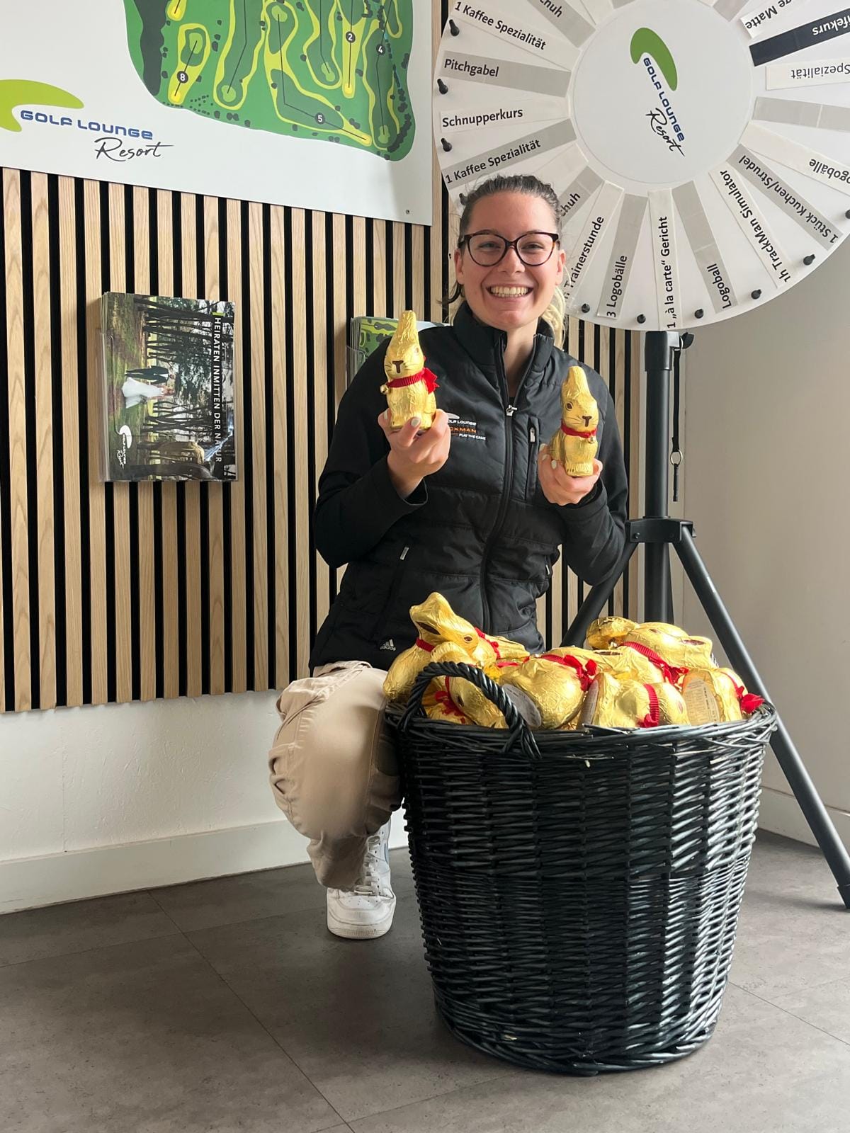 Osterhasen in der Golf Lounge
