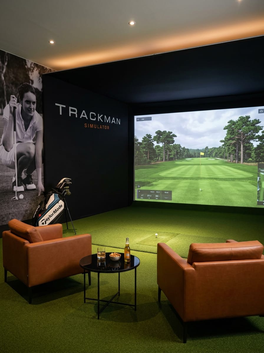 Premium Golf Simulator mit TrackMan Technologie