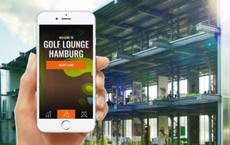 TrackMan technology on Golf Lounge driving range