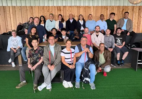 Team photo of Hotel Böttcherhof at the summer party at Golf Lounge Resort